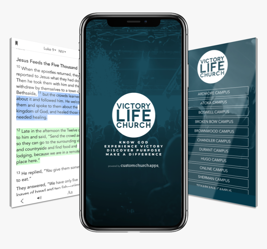 Victory Life App On Phone Image - Gadget, HD Png Download, Free Download