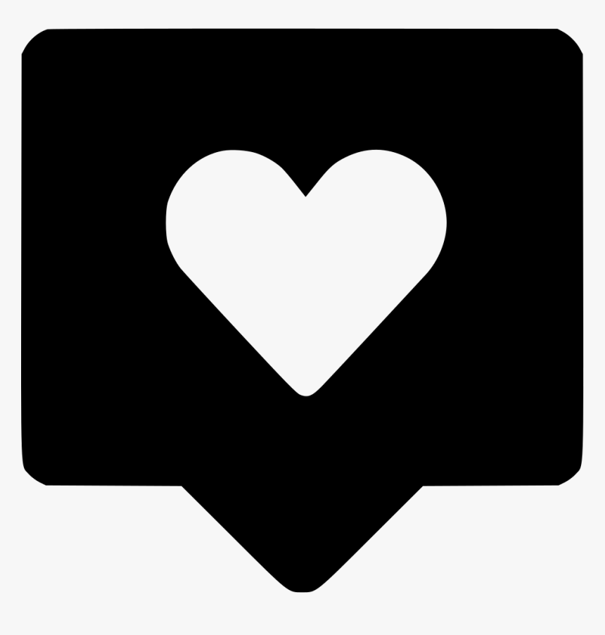 Heart Comment - Text Bubble Like Icon Png, Transparent Png, Free Download