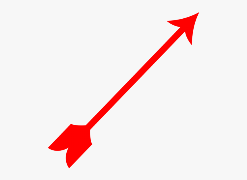 Curved Red Arrow Png - Arrow Red Cute Png, Transparent Png, Free Download