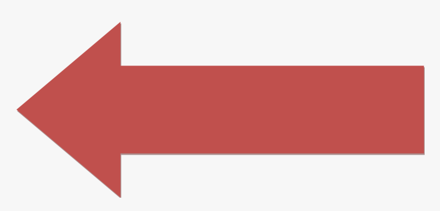 Red Left Arrow - Big Arrow Png, Transparent Png, Free Download