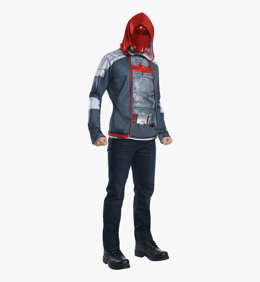 Mens Arkham Red Hood Costume - Red Hood Costume, HD Png Download, Free Download