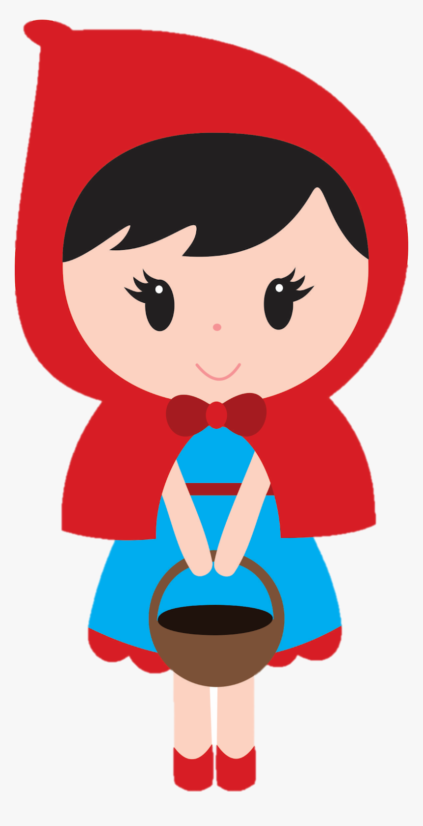 Little Red Riding Hood Free Clipart Clipart Creationz - Little Red Riding Hood Easy Drawing, HD Png Download, Free Download