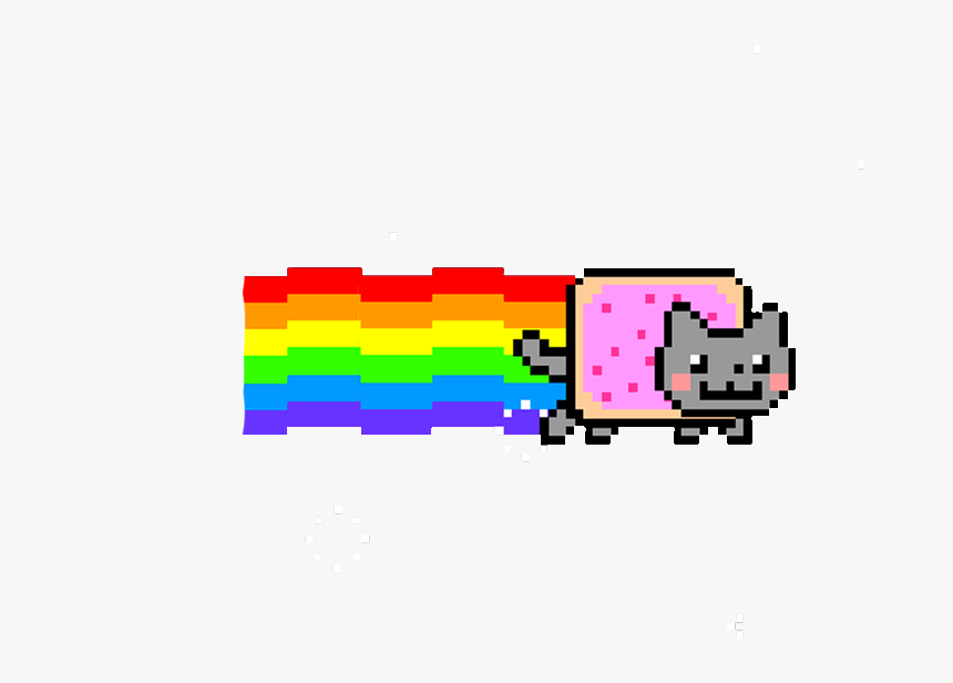 Clip Art Arcoiris Report Abuse - Nyan Cat Transparent Gif, HD Png Download, Free Download