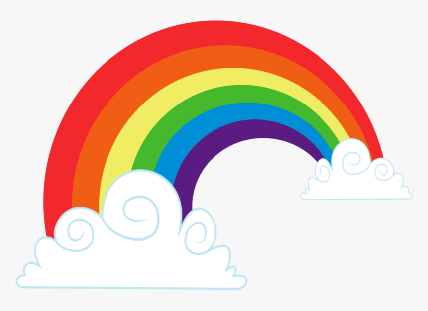 Arcoiris 123456789 - Cloud Rainbow Vector Png, Transparent Png, Free Download