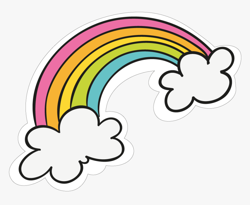 Rainbow Transparent Png - Cloud Rainbow Clipart Png, Png Download, Free Download