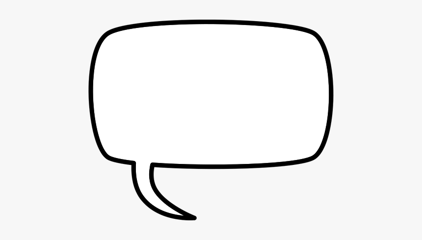 Rectangular Comic Speech Bubble Vector Drawing - Clip Art Comic Clouds, HD Png Download, Free Download