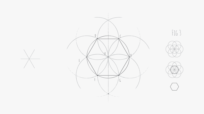Hexagon Fig - Line Art, HD Png Download, Free Download