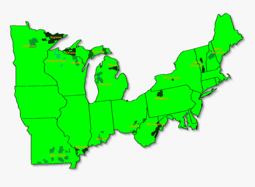 This Is A Map The Eastern Region Of The United States - Grand Coulee Dam On Us Map, HD Png Download, Free Download