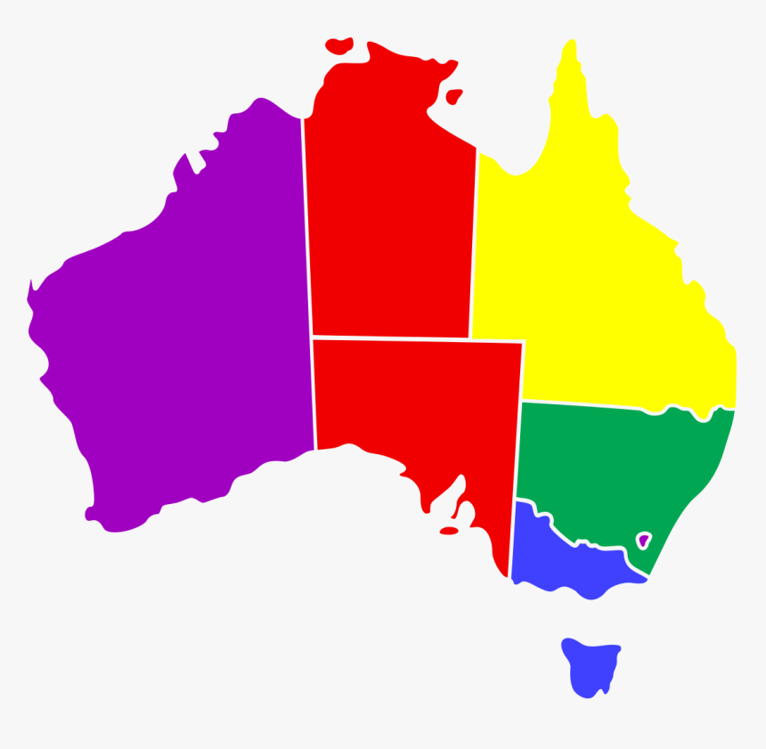 States Map Australia United Png Free Photo Clipart - Plastic Bag Ban Australia, Transparent Png, Free Download