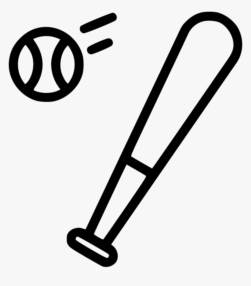 Baseball Ball Bat Training - Baseball Ball Icon Png, Transparent Png, Free Download