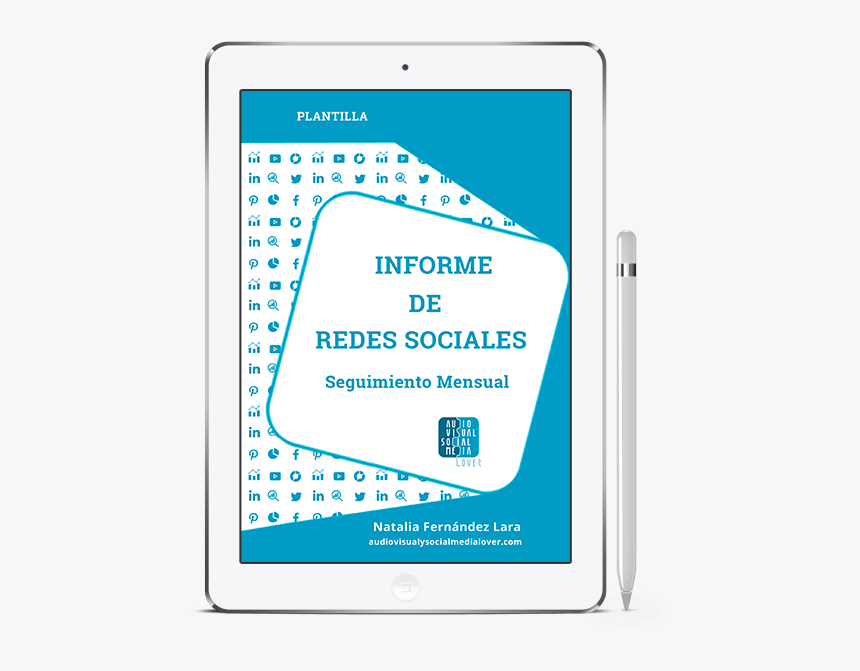 Plantilla Para Informe De Redes Sociales - Tablet Computer, HD Png Download, Free Download