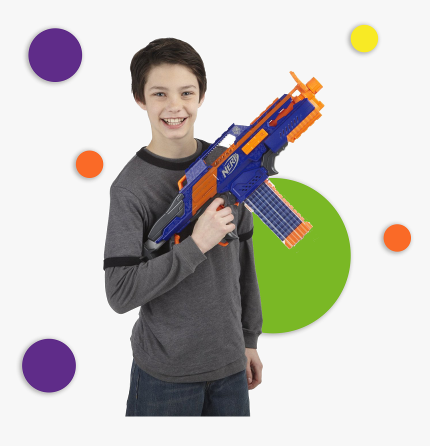 Person Holding Nerf Gun, HD Png Download, Free Download