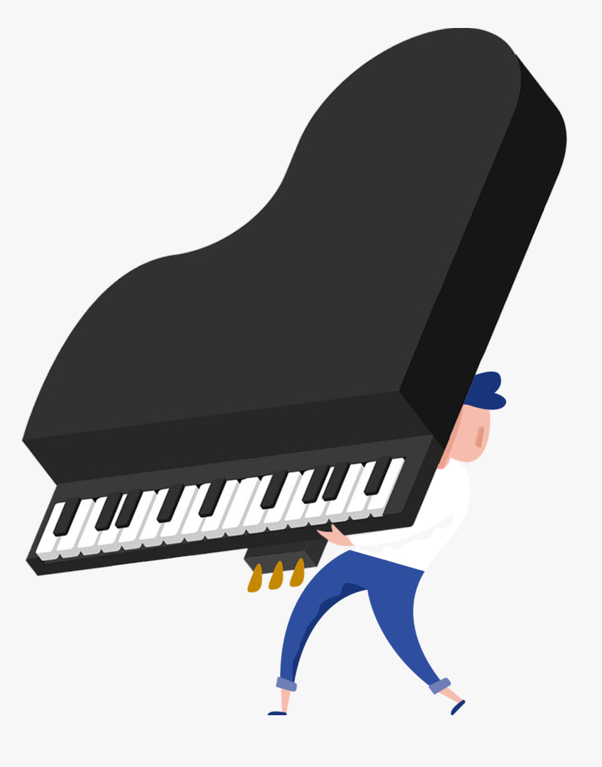 Piano & Moving Large Specialty Items - Moving Piano Clipart, HD Png Download, Free Download