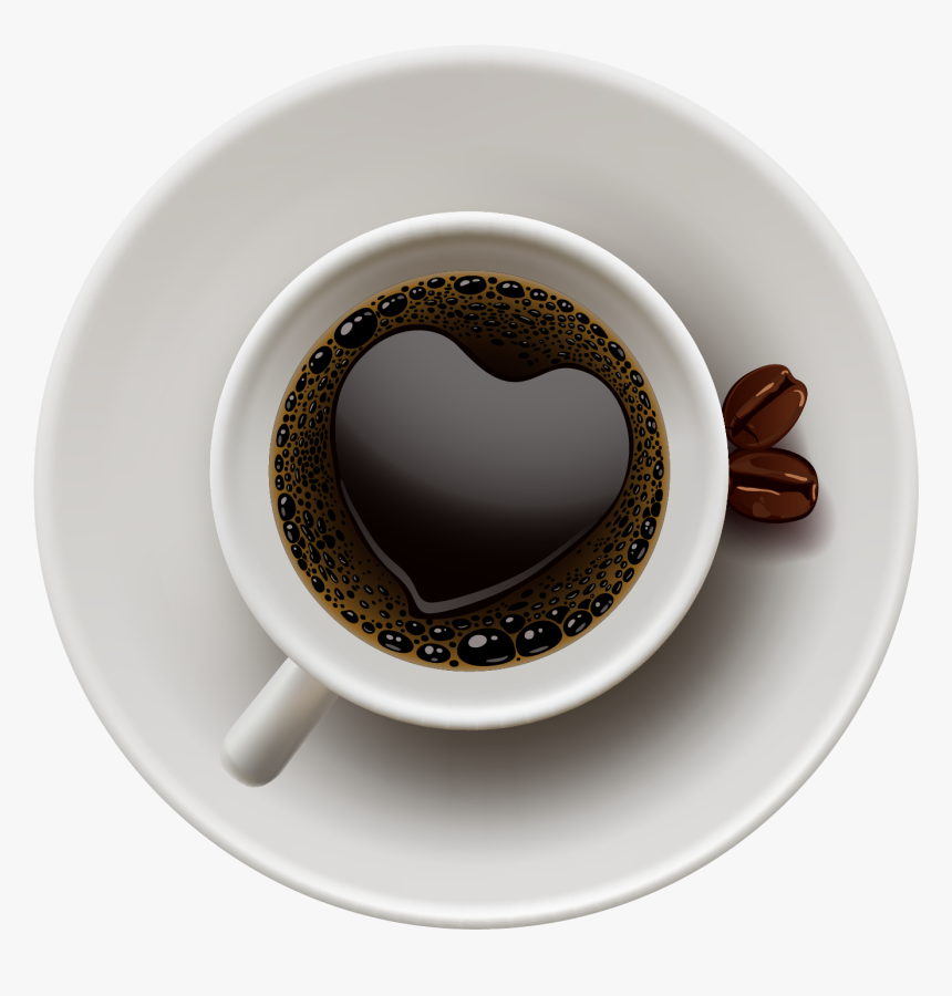 Coffee With Heart Shape, HD Png Download, Free Download