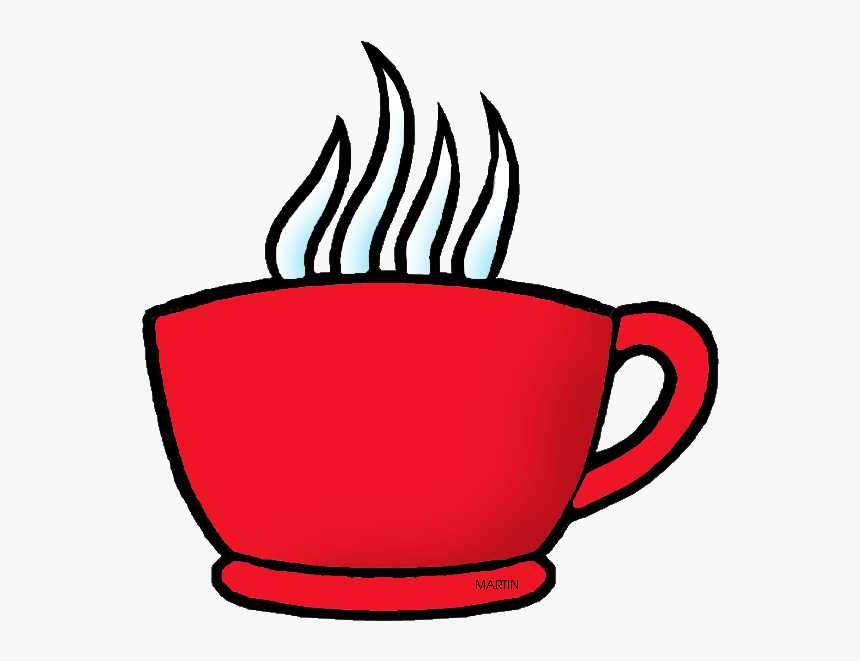 Cup Of Coffee Clipart Free Download Clip Art - Red Coffee Cup Cartoon, HD Png Download, Free Download