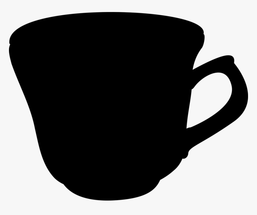 Free English Porcelain Cup - Teacup Vector Free Silhouette, HD Png Download, Free Download