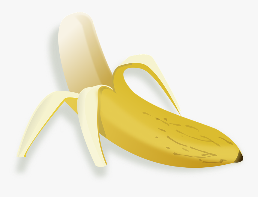 Banana, Food, Fruit, Vegetable, Sweet, Flavour, Aroma - Peeled Banana Gif Animated, HD Png Download, Free Download