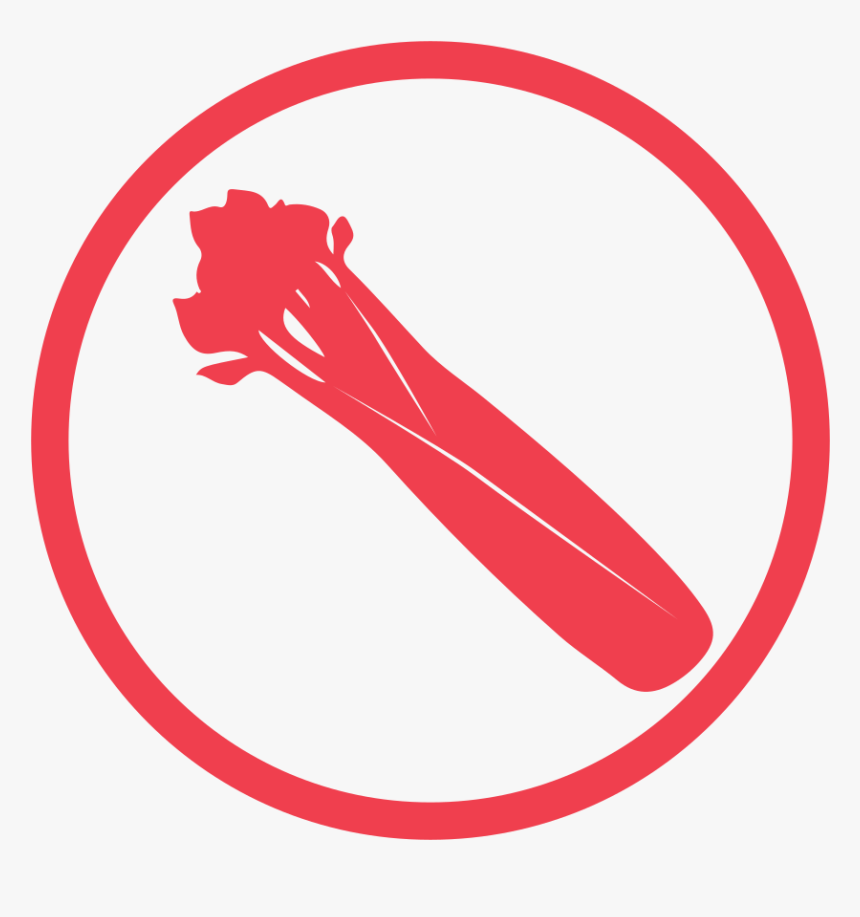Celery Allergy Red Icon - Celery, HD Png Download, Free Download