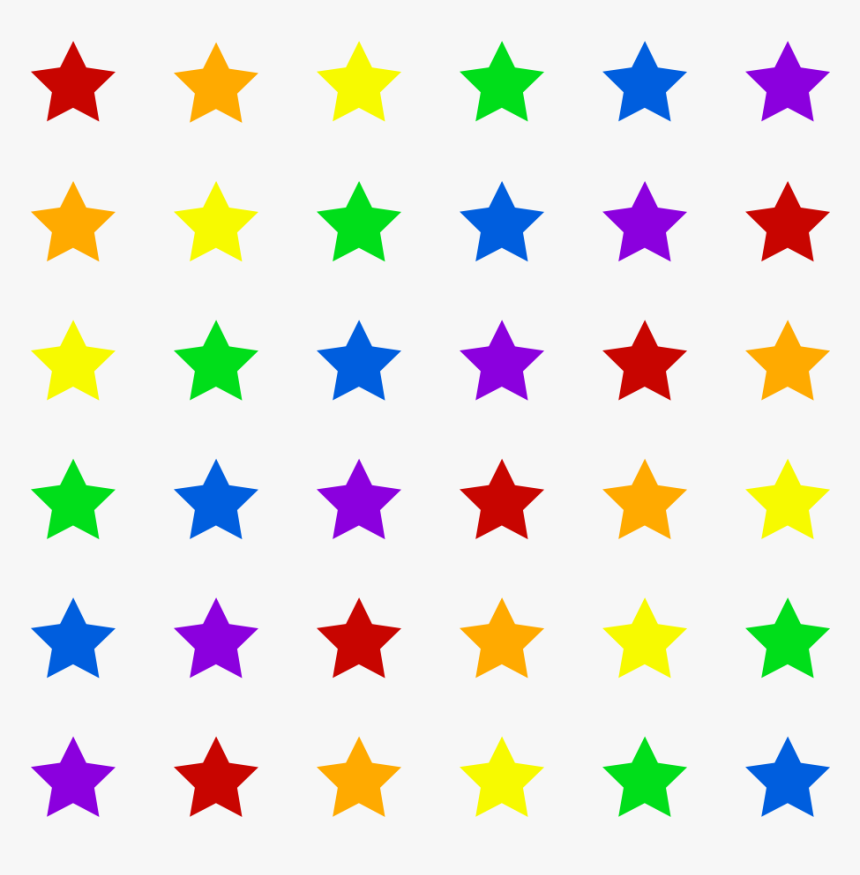 Clown Fish Cafe - Different Color Star Png, Transparent Png, Free Download