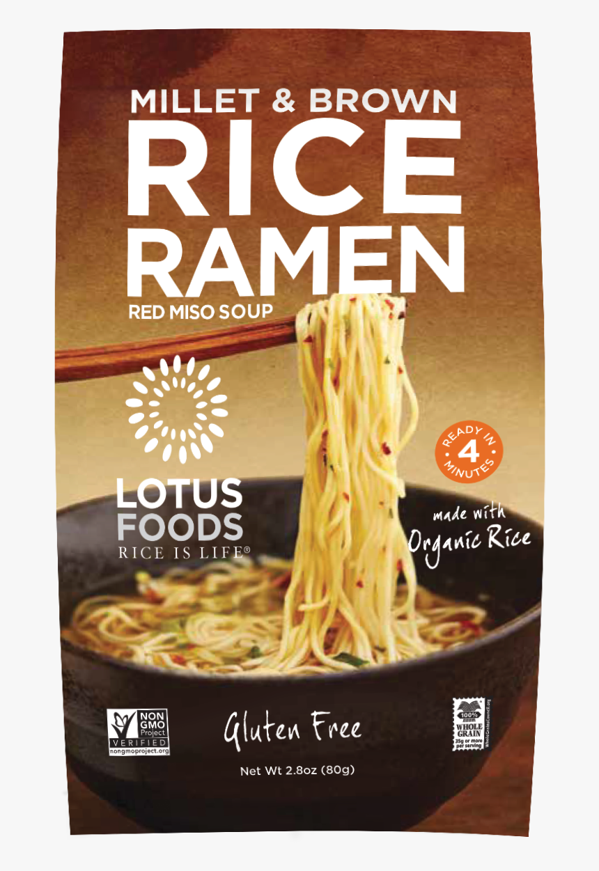 Rice Ramen Red Miso Soup - Millet And Brown Rice Ramen, HD Png Download, Free Download