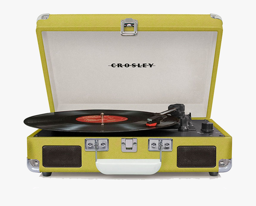 Cr8005a-gr Front Crosley Turntable Record Player Cruiser - Crosley Cruiser Deluxe Green, HD Png Download, Free Download