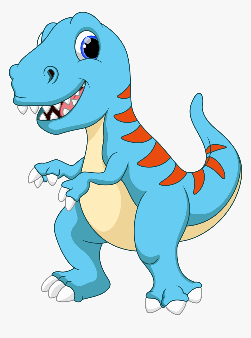 Transparent Cartoon Rock Png - Blue Dinosaur Clipart, Png Download, Free Download