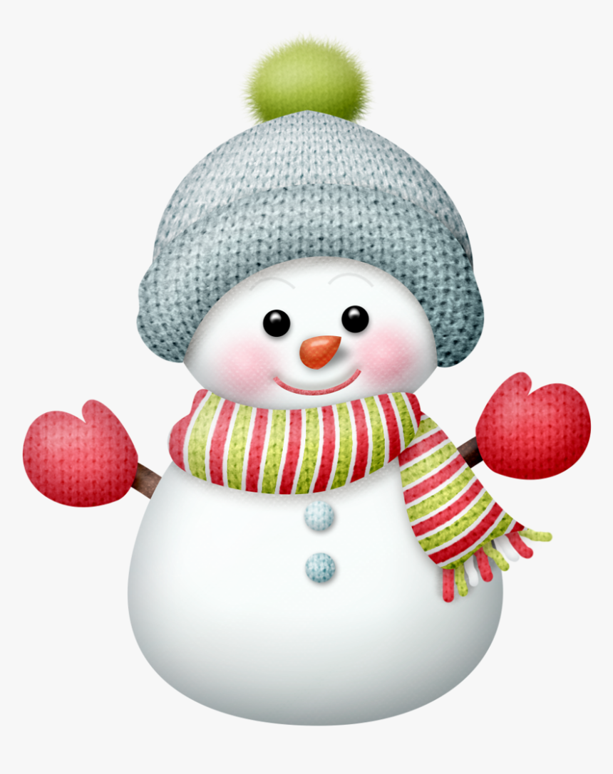 Snowman Snowmen Clipart Picture Transparent Png - Cute Christmas Snowman Cartoon, Png Download, Free Download