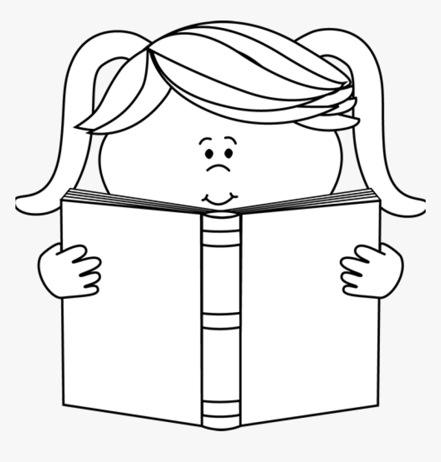 Reading Png Black And White - Reading Clipart Black And White, Transparent Png, Free Download