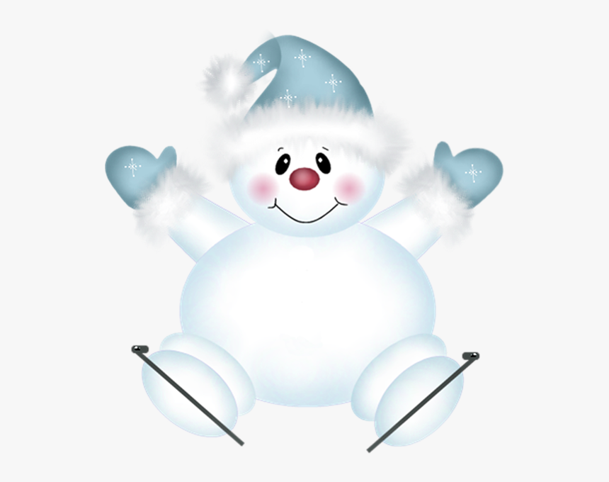 Cute Christmas Snowman - Cute Snowman Clipart, HD Png Download, Free Download