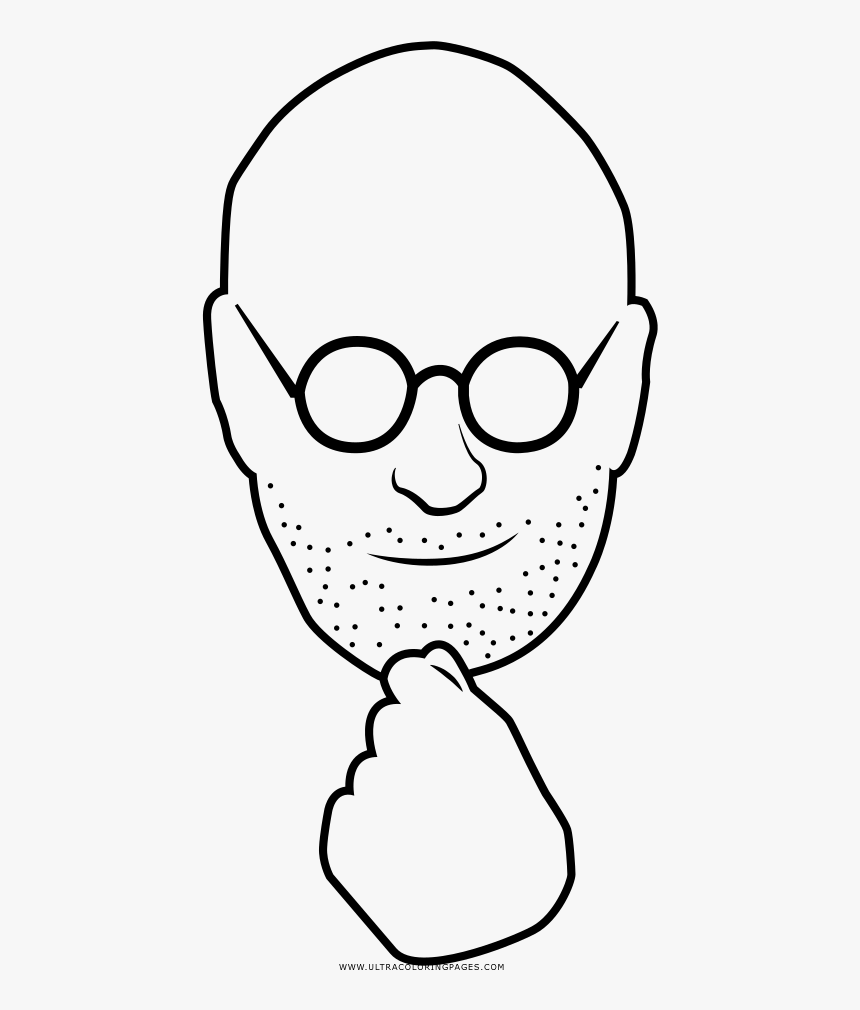 Steve Jobs Coloring Page - Line Art, HD Png Download, Free Download