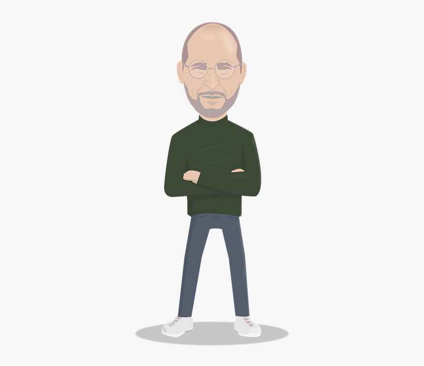 Steve Jobs, Apple, Entrepreneur, Iphone, Technology - Steve Jobs Cartoon Png, Transparent Png, Free Download