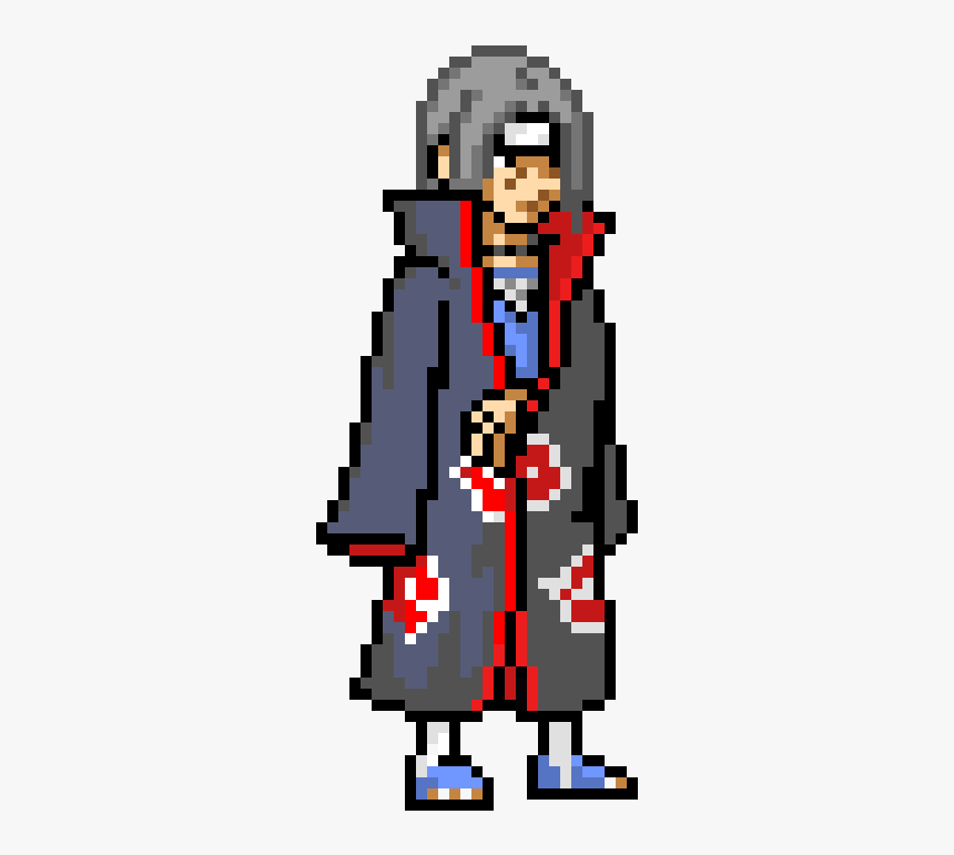 Naruto Itachi Pixel Art, HD Png Download - kindpng.