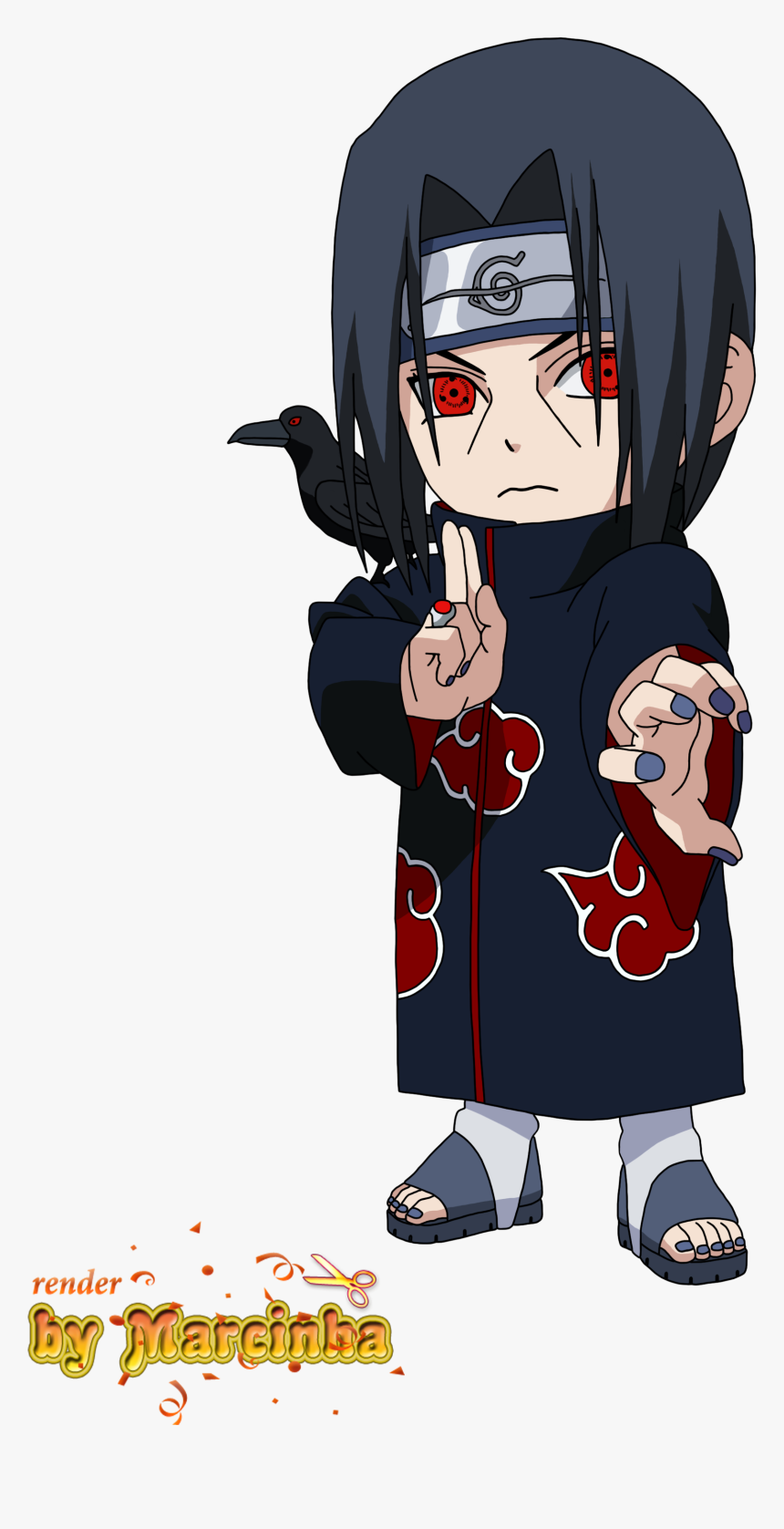 Render Chibi Itachi By Marcinha - Itachi Chibi Png, Transparent Png, Free Download