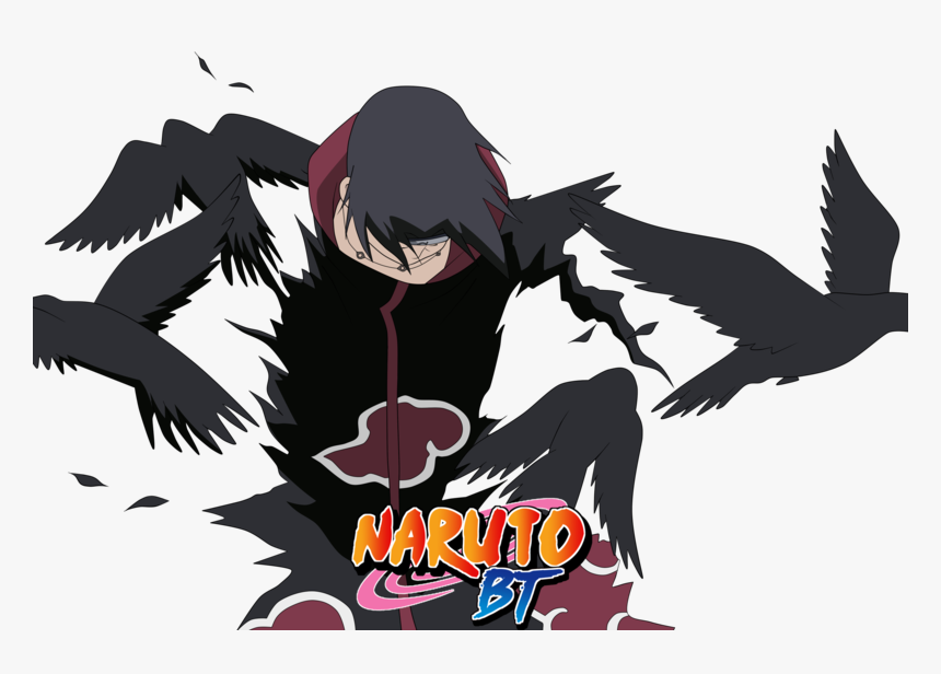 Genjutsu Itachi Png , Png Download - Itachi Drawing Crow, Transparent Png, Free Download