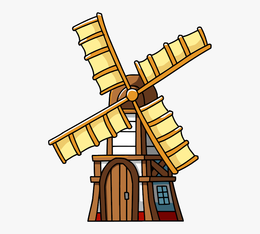 Wind Mill Cartoon Png, Transparent Png, Free Download