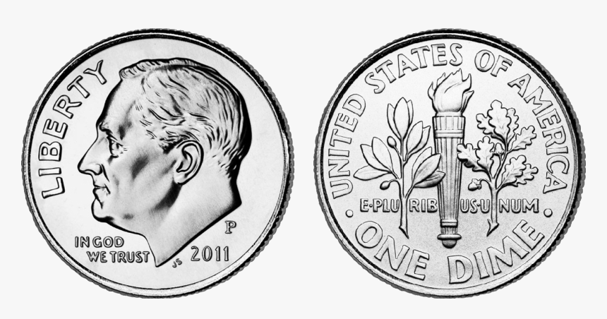 2011 Us Dime - Dime Clipart, HD Png Download, Free Download