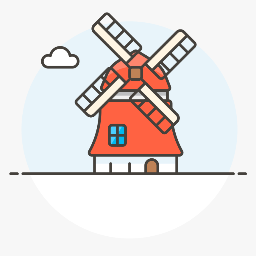 Netherlands Windmill Icon - Icon Belanda Png, Transparent Png, Free Download