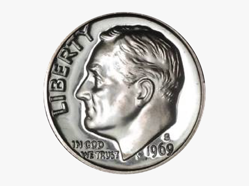 1969 / Roosevelt Dime Gem Proof - Dime, HD Png Download, Free Download