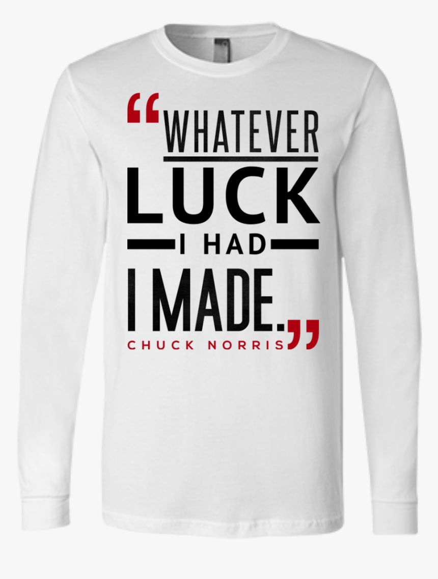 "luck - Long-sleeved T-shirt, HD Png Download, Free Download