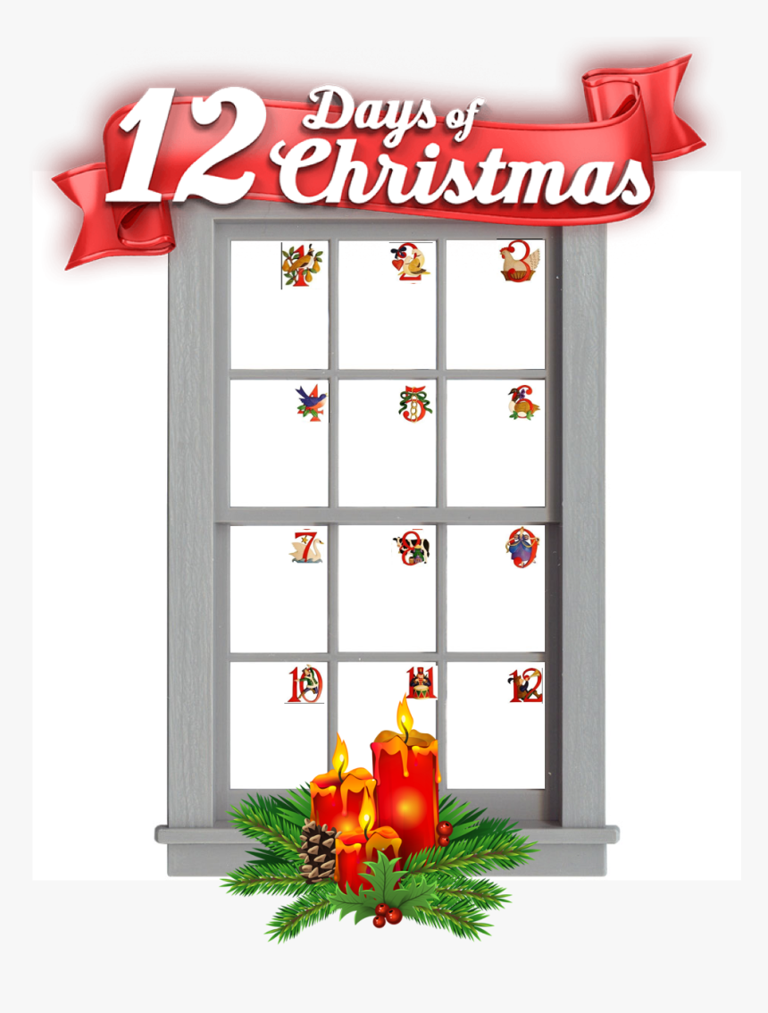 Transparent 12 Days Of Christmas Png - White 12 Pane Window, Png Download, Free Download