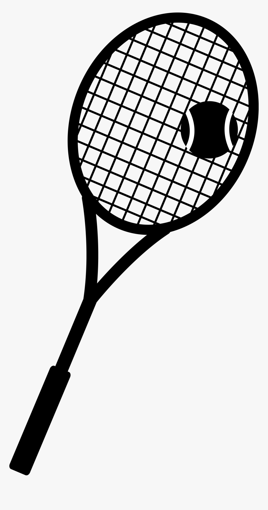 Tennis Ball Racket Sport Clip Art - Tennis Racket Clip Art, HD Png Download, Free Download