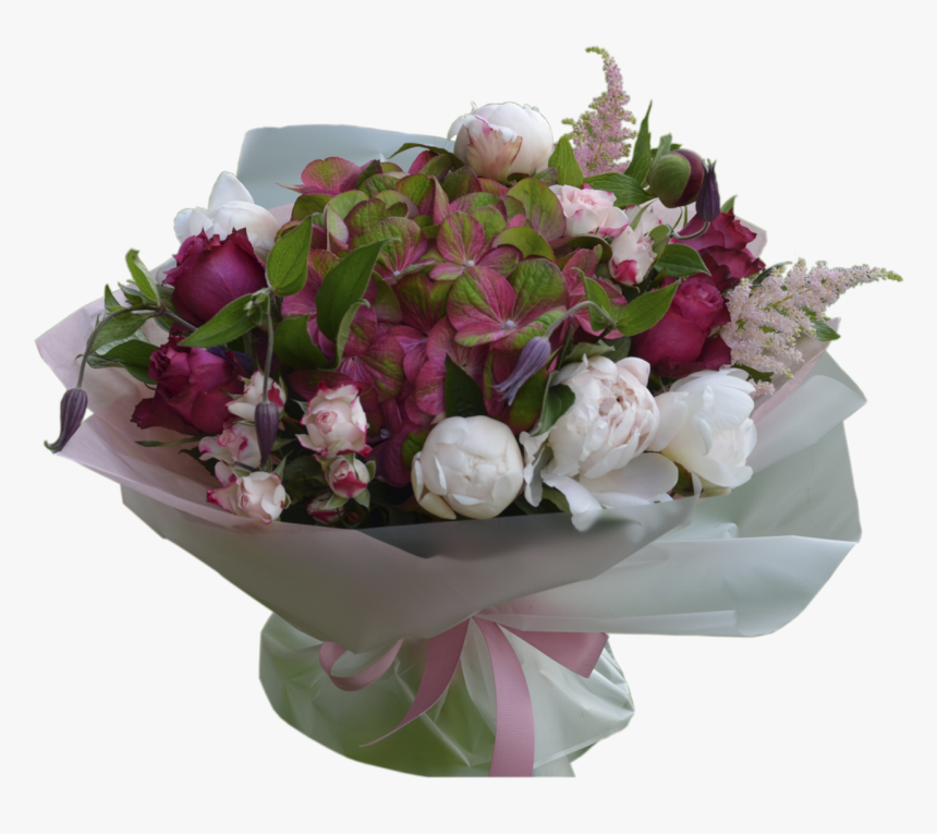 Bouquet With Hydrangea Flower Shop Studio Flores - Bouquet, HD Png Download, Free Download