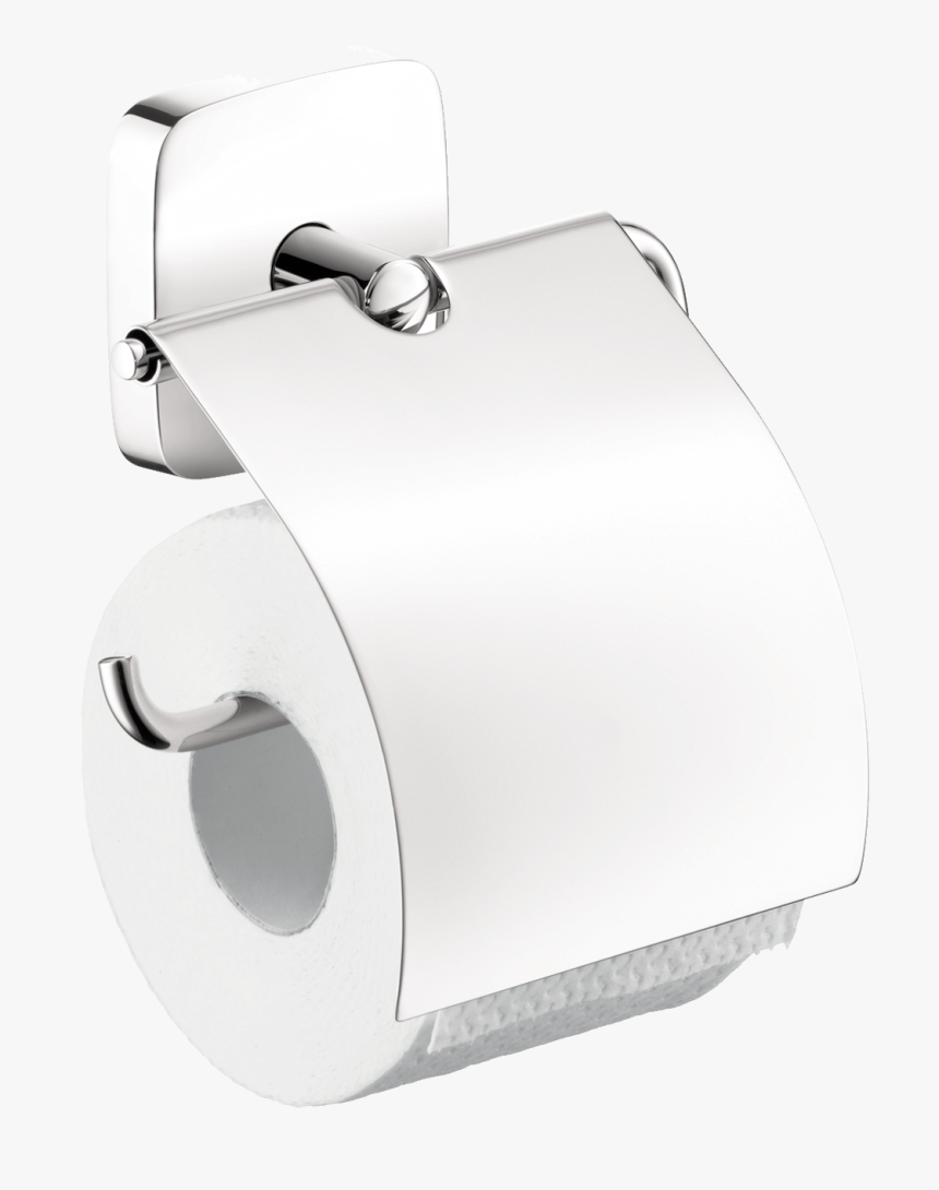Toilet Paper Holder With Cover - Hansgrohe Puravida Toilet Roll Holder, HD Png Download, Free Download