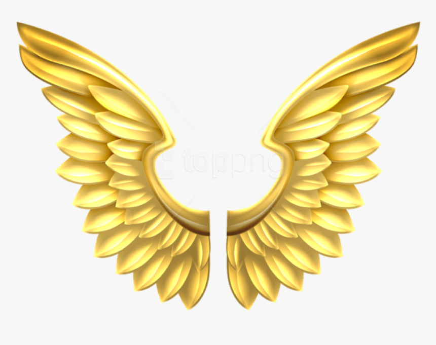 Free Png Download Gold Wings Transparent Clipart Png - Gold Angel Wings Png, Png Download, Free Download