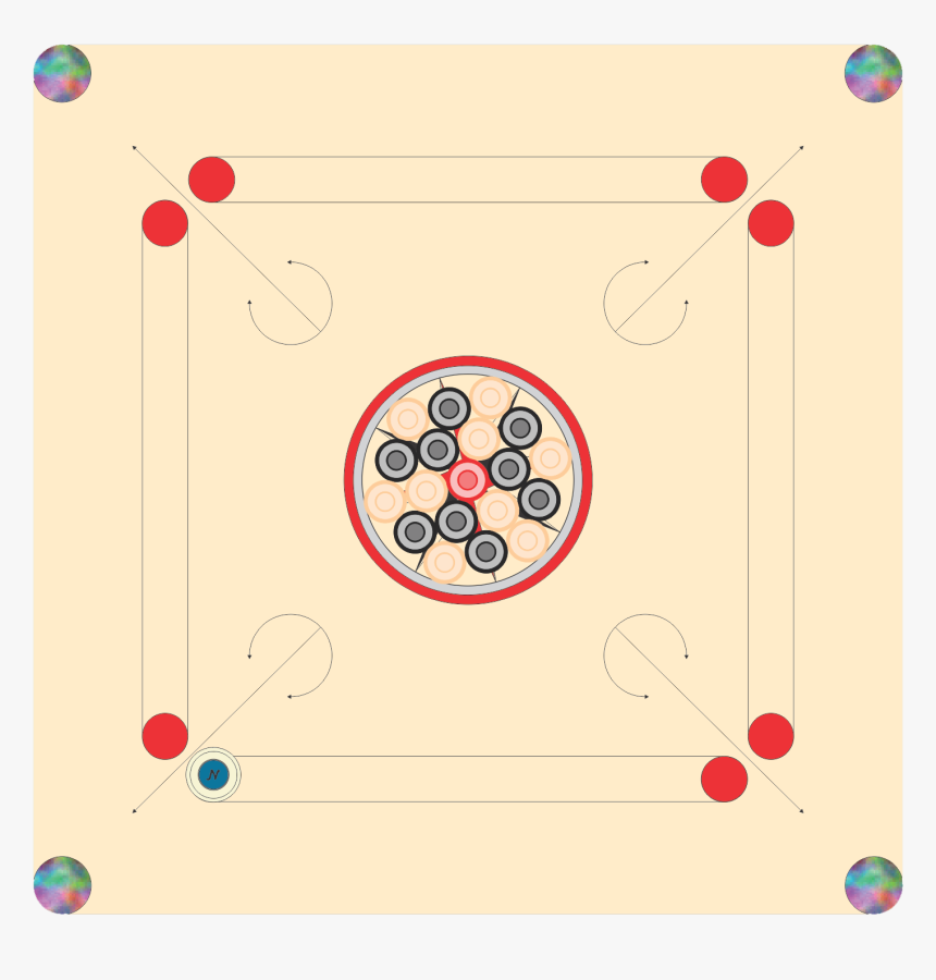 Carrom Board Png Free Image Download - Carrom Background Images Clipart, Transparent Png, Free Download