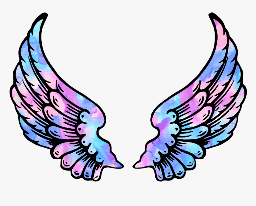 #wings #angel #angelwings #space #galaxy #stars #star - Angel Wings Clipart Png, Transparent Png, Free Download