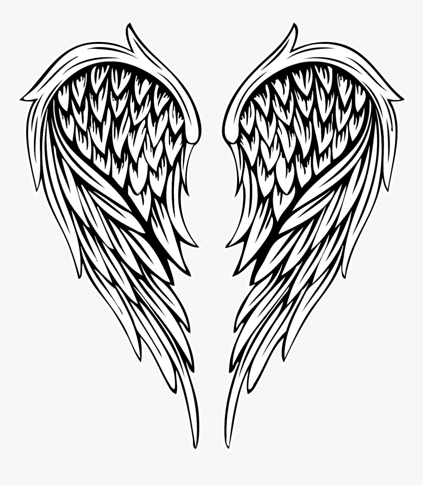 Angel Angelwings Wings Wing Tattoos Tattoo - Angel Wings Tattoo Png, Transparent Png, Free Download