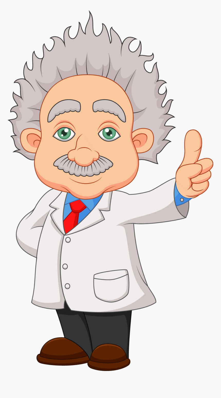 Cartoon Scientist Stock Illustration Clip Art - Albert Einstein Drawing Cartoon, HD Png Download, Free Download