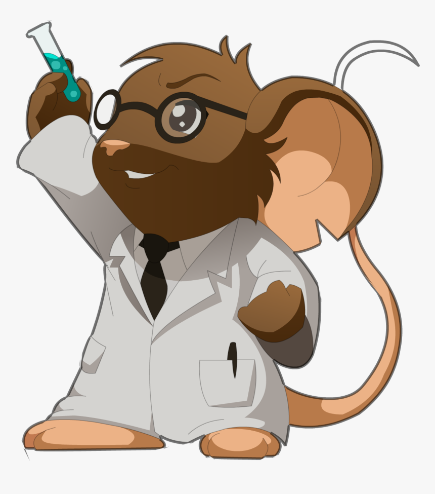 Download Scientist Free Png Image - Scientist Mouse Cartoon, Transparent Png, Free Download