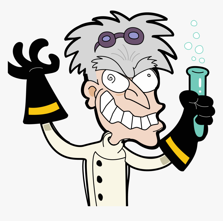 Transparent Science Mad Scientist - Transparent Mad Scientist Png, Png Download, Free Download